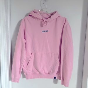 Premium bubblegum pink hoodie with embroidered EAT PLANTS slogan! Women